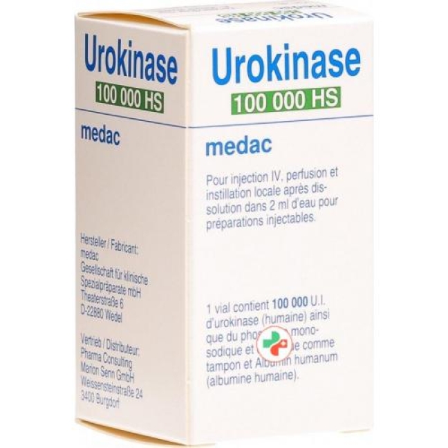 Urokinase Hs Medac 100000 E Urokinase Hs Medac 100000 E