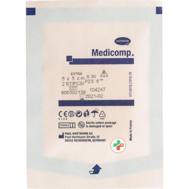 Medicomp Extra Vlieskompressen 5x5см 25 пакетиков 2 штуки Medicomp Extra Vlieskompressen 5x5см 25 пакетиков 2 штуки