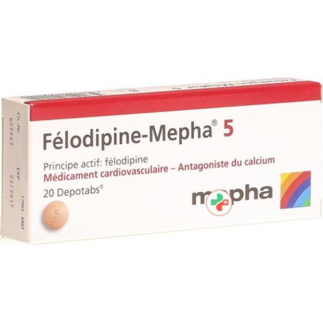 Felodipin Mepha 5 mg 20 Depotabs Felodipin Mepha 5 mg 20 Depotabs
