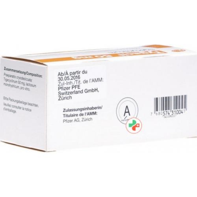 Tygacil 50 mg 10 Durchstechflaschen Tygacil 50 mg 10 Durchstechflaschen