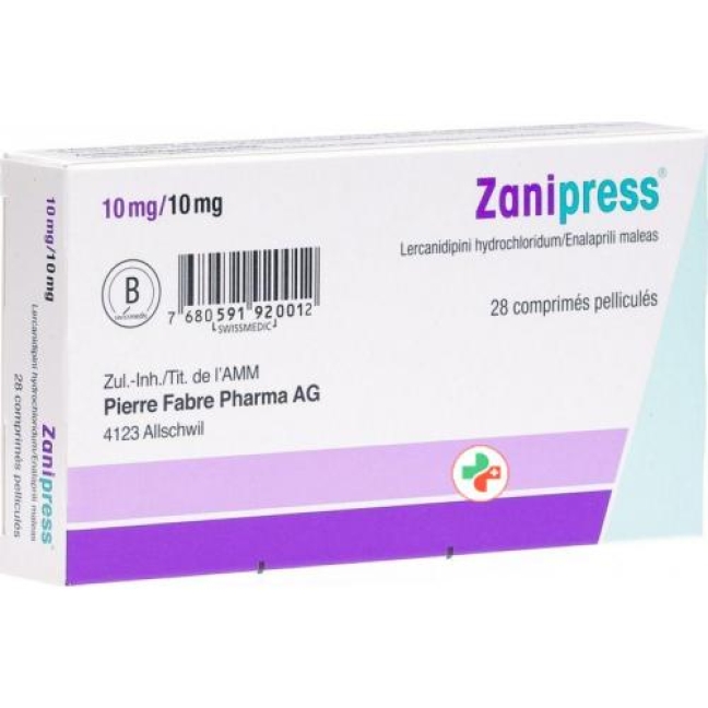 Zanipress 10/10 mg 28 filmtablets Zanipress 10/10 mg 28 filmtablets
