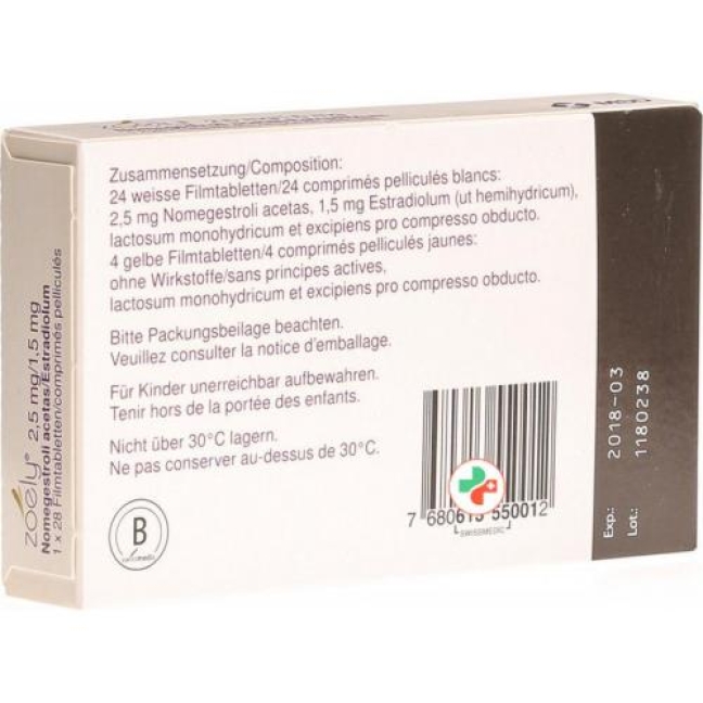Zoely 28 filmtablets Zoely 28 filmtablets