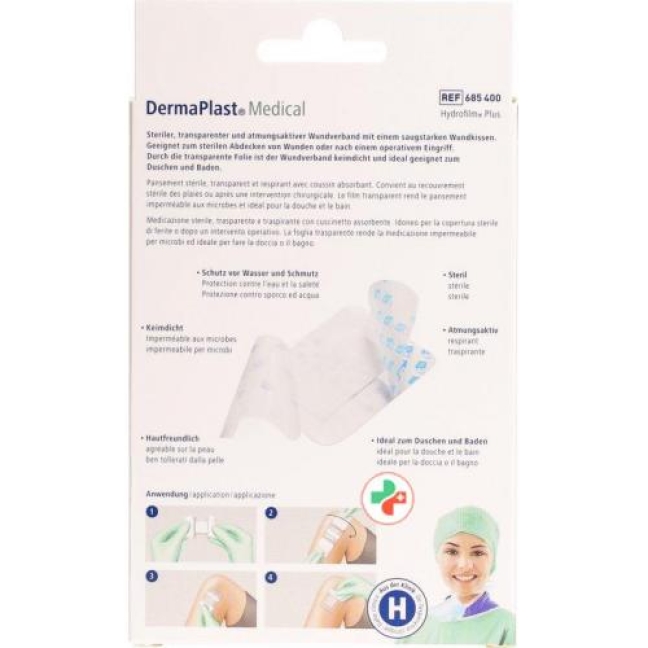 Dermaplast Medical Transverband 7.2x5см 5 штук