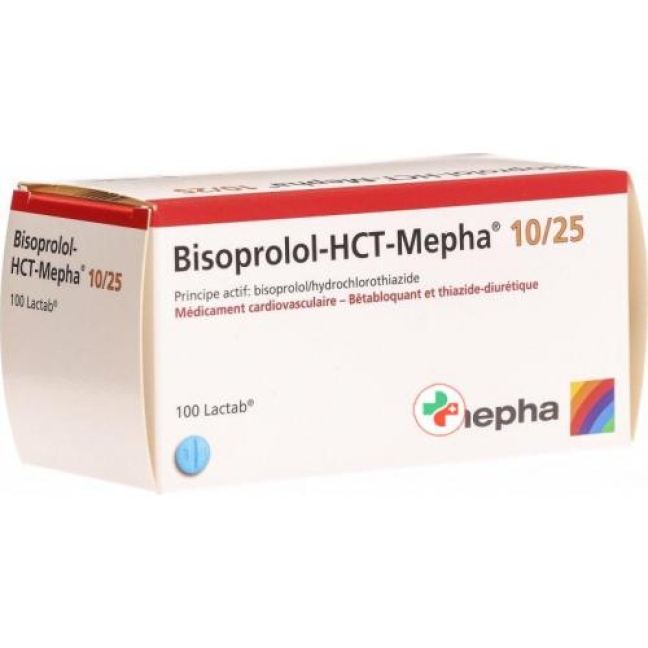 Bisoprolol HCT Mepha 10/25 mg 100 Lactabs Bisoprolol HCT Mepha 10/25 mg 100 Lactabs