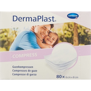 Компресс DermaPlast 6x8см 80 шт.