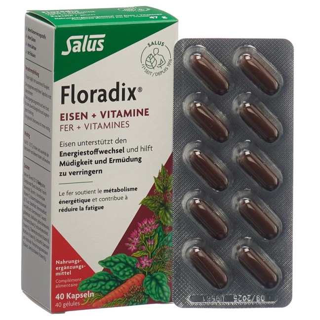 FLORADIX железо + витаминные капсулы