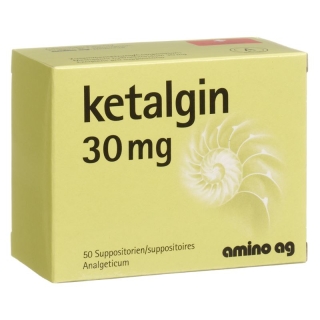 Ketalgin Zäpfchen 30mg 50 Stück