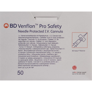 BD Venflon Pro Safety 22g 0.9x25mm Blau 50 Stück