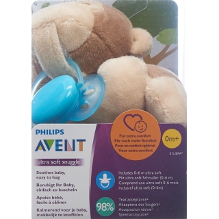 Avent Philips Snuggle+ultra Soft Affe Türkis