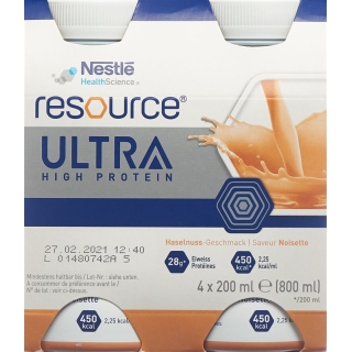 Resource Ultra Haselnuss 4 Flasche 200ml