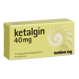 Ketalgin Zäpfchen 40mg 10 Stück