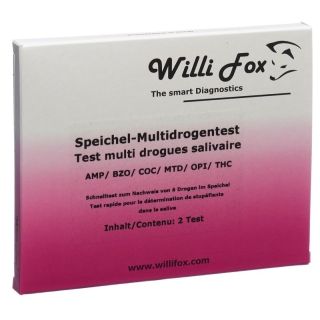 Willi Fox drug test Multi six party drugs saliva 2 pcs