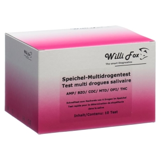 Willi Fox drug test Multi six party drugs saliva 10 pcs