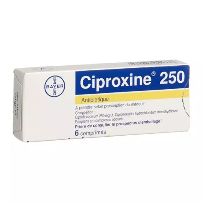Ciproxin 250 mg 6 Lacktablets Ciproxin 250 mg 6 Lacktablets