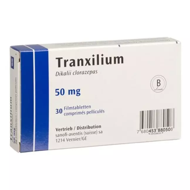 Tranxilium Tabs 50 mg 30 filmtablets Tranxilium Tabs 50 mg 30 filmtablets