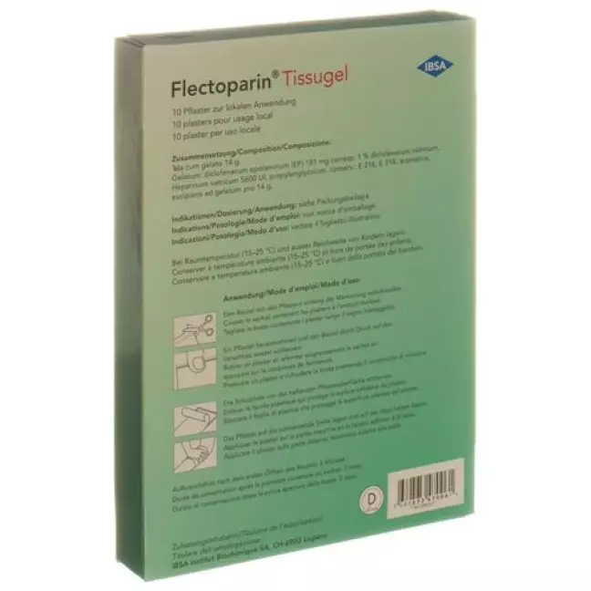 Flectoparin Tissugel 10 Pflaster Flectoparin Tissugel 10 Pflaster