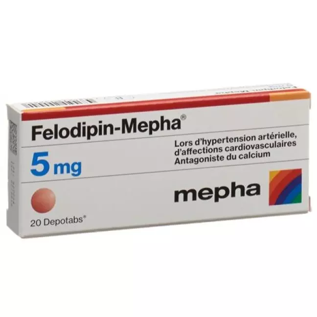 Felodipin Mepha 5 mg 20 Depotabs Felodipin Mepha 5 mg 20 Depotabs