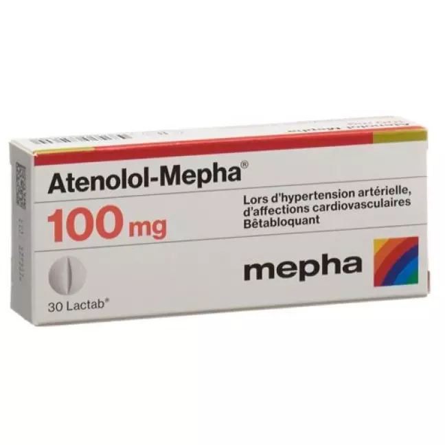 Atenolol Mepha 100 mg 30 Lactabs Atenolol Mepha 100 mg 30 Lactabs