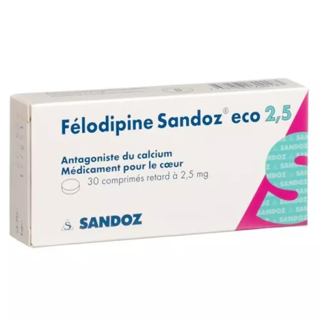 Felodipin Sandoz ECO Retard 2.5 mg 30 tablets Felodipin Sandoz ECO Retard 2.5 mg 30 tablets