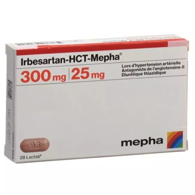 Ирбесартан ГХТ Мефа 300/25 28 таблеток покрытых оболочкой 