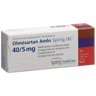 Олмесартан Амло Спириг 40/5 мг 30 таблеток покрытых оболочкой