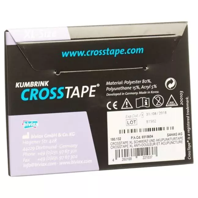 Crosstape Schmerz- Akupunkturtape XL 40 штук Crosstape Schmerz- Akupunkturtape XL 40 штук