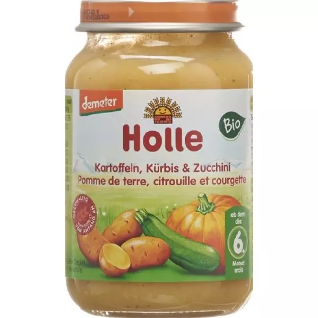 Holle Zucchini Kurbis Kartoffeln ab dem 4. Monat Bio Glas 190г Holle Zucchini Kurbis Kartoffeln ab dem 4. Monat Bio Glas 190г