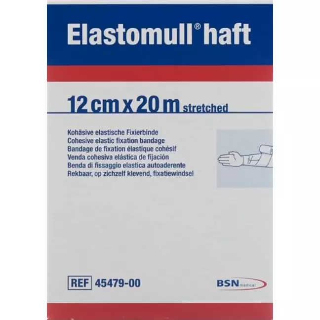 Elastomull Haft марлевый бинт Weiss 20мX12см рулон Elastomull Haft марлевый бинт Weiss 20мX12см рулон