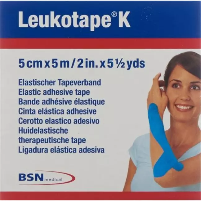 Leukotape K пластырейband 5мX5см Hellblau Leukotape K пластырейband 5мX5см Hellblau