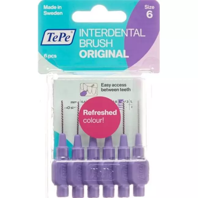 TePe Interdentalbursten 1.1мм 6 штук TePe Interdentalbursten 1.1мм 6 штук