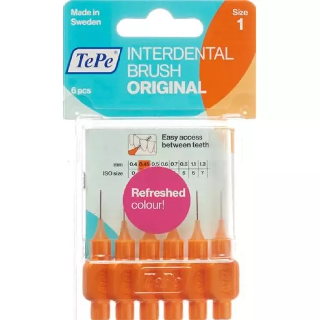 TePe Interdentalbursten 0.45мм 6 штук TePe Interdentalbursten 0.45мм 6 штук
