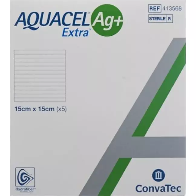 Aquacel Ag+extra компресс 15x15см 5 штук Aquacel Ag+extra компресс 15x15см 5 штук
