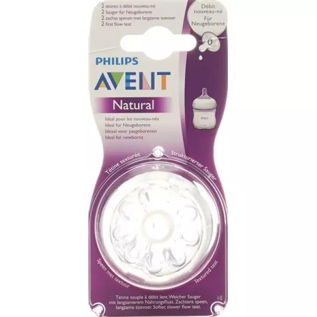 Avent Philips Naturnah-Sauger Neugeborene 2 штуки Avent Philips Naturnah-Sauger Neugeborene 2 штуки