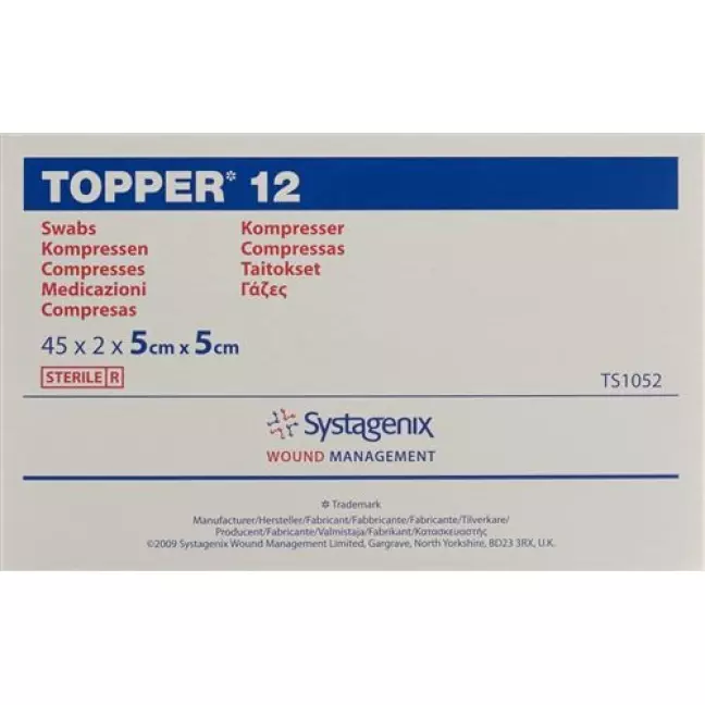 Topper 12 Einmal-Kompressen 5x5см стерильный 45 пакетиков a 2 штуки Topper 12 Einmal-Kompressen 5x5см стерильный 45 пакетиков a 2 штуки
