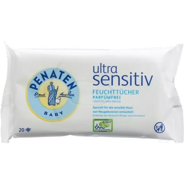 Penaten Ultra Sensitiv влажные салфеткиTravelp 20 штук Penaten Ultra Sensitiv влажные салфеткиTravelp 20 штук