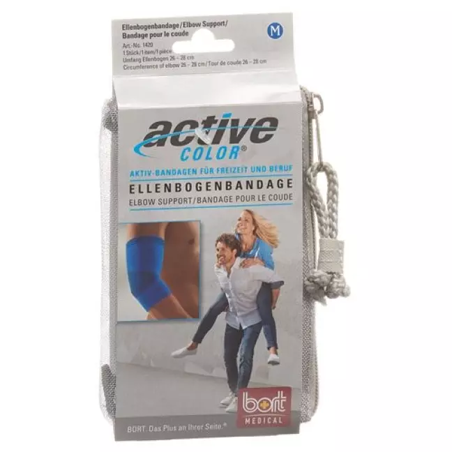 Bort Aktive Color Ellenbogenbandage размер L +28см Blau Bort Aktive Color Ellenbogenbandage размер L +28см Blau