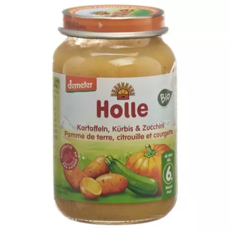 Holle Zucchini Kurbis Kartoffeln ab dem 4. Monat Bio Glas 190г Holle Zucchini Kurbis Kartoffeln ab dem 4. Monat Bio Glas 190г