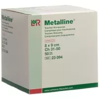 Metalline Tracheo-Kompressen стерильный 8x9см 50 пакетиков