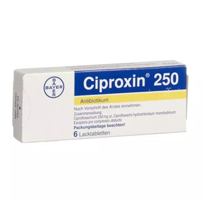Ciproxin 250 mg 6 Lacktablets Ciproxin 250 mg 6 Lacktablets