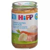 Hipp Gemuse U Reis M Kalbfleisch 8m Bio Glas 220