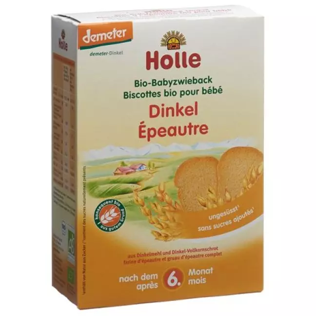 Holle Bio Baby Dinkel Zwieback 200г Holle Bio Baby Dinkel Zwieback 200г