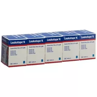 Leukotape K elastischer Klebeverband 5m x 5см Blau 5 штук