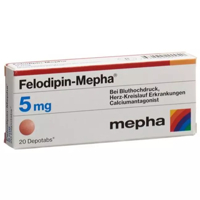 Felodipin Mepha 5 mg 20 Depotabs Felodipin Mepha 5 mg 20 Depotabs