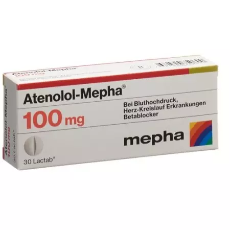 Atenolol Mepha 100 mg 30 Lactabs Atenolol Mepha 100 mg 30 Lactabs