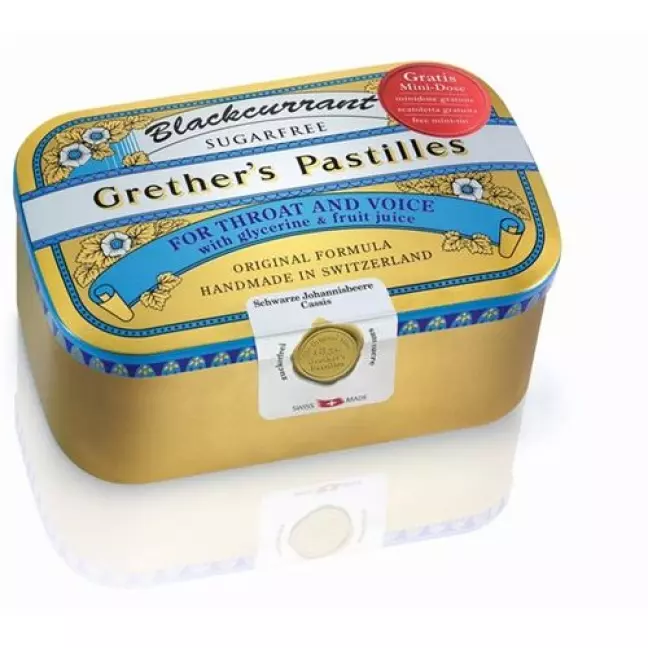 Grether’s Pastilles Blackcurrant Zuckerfrei 440г Grether’s Pastilles Blackcurrant Zuckerfrei 440г