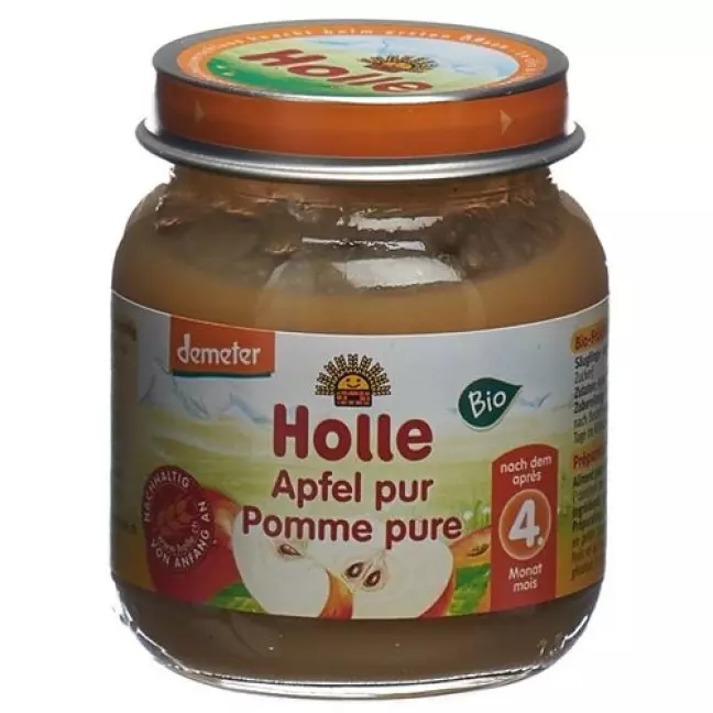 Holle Apfel Pur 4m Demeter Glas 125г Holle Apfel Pur 4m Demeter Glas 125г