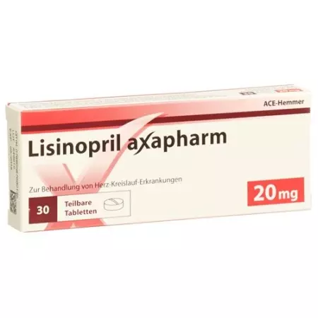 Lisinopril Axapharm 20 mg 100 tablets Lisinopril Axapharm 20 mg 100 tablets