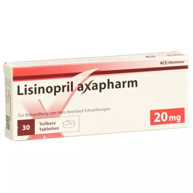 Lisinopril Axapharm 20 mg 100 tablets Lisinopril Axapharm 20 mg 100 tablets