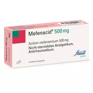 Мефенацид 500 мг 10 делимых таблеток покрытых оболочкой 