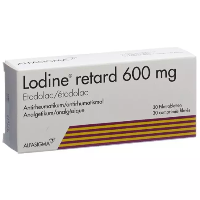 Lodine 600 mg 100 Retard filmtablets Lodine 600 mg 100 Retard filmtablets